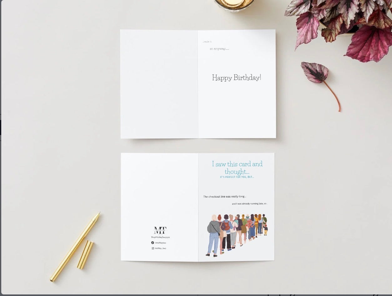 I Stole This Card for You Funny Birthday Card