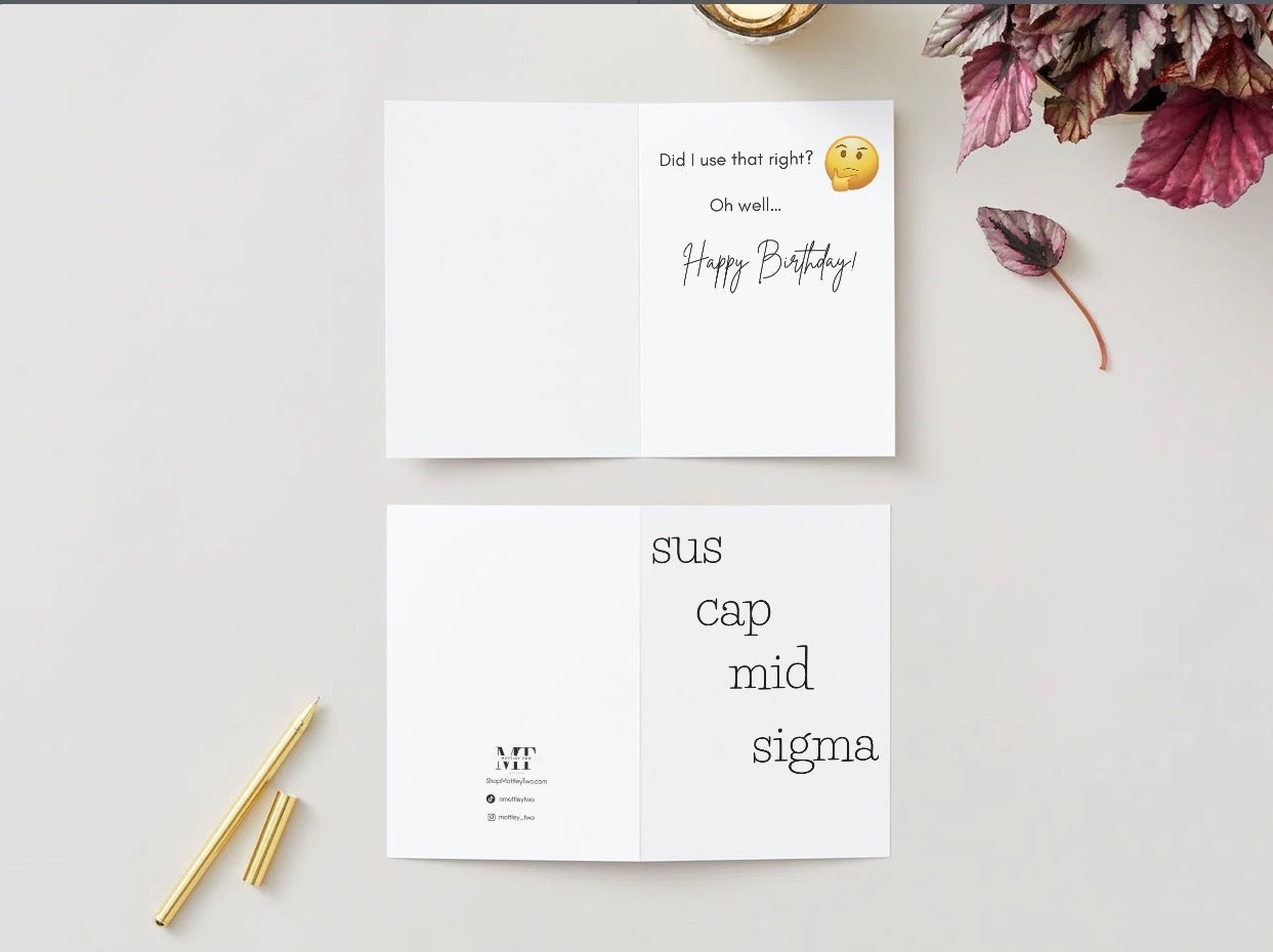 Gen Alpha Birthday Card