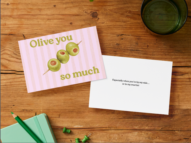 Olive You So Much Card
